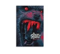 HURYWRTTH Impression sur toile « An American Werewolf in London » - Décoration murale décorative - Style rétro - Pour salon, chambre à coucher - 60 x 90 cm - Style rétro