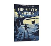 HURYWRTTH The Silver Sword Poster sur toile - Décoration murale décorative - Toile vintage pour salon, chambre à coucher, 50 x 75 cm, style cadre