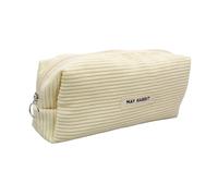 Husalsea Design Simple Trousse Scolaire, Polyvalent Trousse Garçons et Filles, Trousse Ecole Facile à Transporter, Trousse Scolaire Fille Ado, Étudiant Trousses Peut être Utilisé comme Cadeau (Crema)