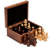 Husaria Jeu d'échecs Staunton Tournament No. 5 avec 2 Reines Supplémentaires et Une Boîte en Bois, Rois de 90 millimètres