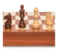 Husaria Professional Staunton Tournament No. 6 Wooden Chess Game Set with 2 Extra Queens, 99mm Kings