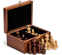 Husaria Staunton No. 4 Pièces d'échecs de Tournoi avec 2 Reines Supplémentaires et Boîte en Bois, Rois de 76 Millimètres