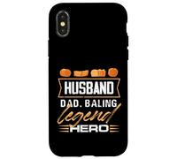 Husband Dad Baling Legend Hero Design for a fan of balling Coque pour iPhone X/XS
