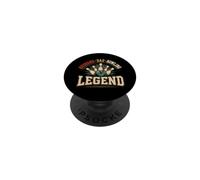 Husband Dad Bowling Legend Funny Bowler Father PopSockets PopGrip Adhésif