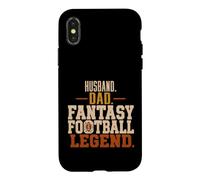 Husband Dad Fantasy Football Legend Draft Sports Fan Coque pour iPhone X/XS