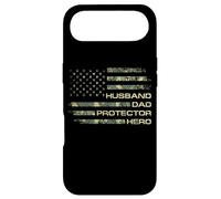 Husband Dad Protector Hero for Christmas Camo American Flag Coque pour iPhone Air