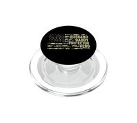 Husband Daddy Protector Hero - Drapeau de Camouflage USA Père Papa Dad PopSockets PopGrip pour MagSafe
