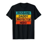 Husband Daddy Protector Hero - Idée de fête des pères pour grand-père T-Shirt