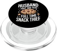 Husband Mari Part Time Hero Full Time Snack Thief PopSockets PopGrip pour MagSafe