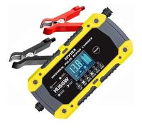 Husgw Chargeur Batterie Voitures 12V10A, Chargeur Batterie Lithium Polyvalent, LiFePO4 Chargeur de Batterie Portable avec Réparation Automatisée, Maintien Charge pour Moto/Tondeus/AGM/Gel/Wet/SLA