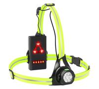 Husgw Lampe Torse Running, Éclairage pour Course Super Lumineux et Léger, USB Lumiere pour Courir Étanche avec Bandes Réfléchissantes, 10H d'Autonomie Max pour Course/Urgence/Marche/Vélo, Vert