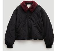 Hush Blouson bomber matelassé à col en peluche Hush