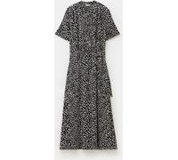 Hush Hush Animal Printed Short Sleeve Midi Shirt Dress Animal 12