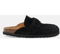 Hush Hush Black Pia Padded Suede Mules