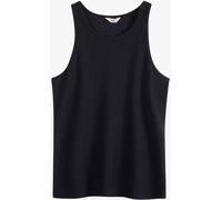 Hush Hush Black Ribbed Scoop Vest