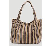 Hush Hush Black Scout Natural Stripe Tote Bag