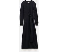 Hush Hush Black Tilly Tie Waist Merino Wool Midi Jumper Dress Black XS (EU 34)