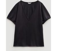 Hush Hush Black V-Neck Seam Detail Top