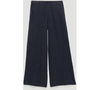 Hush Hush Blue Aria Textured Jersey Wide Leg Trousers