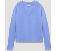 Hush Hush Blue Colette Cashmere V-Neck Saddle Sleeve Jumper