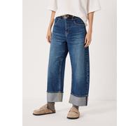 Hush Hush Blue Faith Turn Up Barrel Leg Jeans