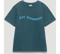 Hush Hush Blue Just Wandering Graphic Cotton T-Shirt
