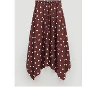 Hush Hush Brown Air Flow Hanky Hem Skirt Brown S-M