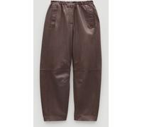 Hush Hush Brown Leather Jack Barrel Trousers