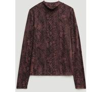 Hush Hush Brown Printed Long Sleeve Top