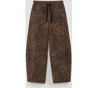 Hush Hush Brown Rina Pull On Barrel Leg Trousers