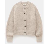 Hush Hush Cream Button Front Rib Cardigan