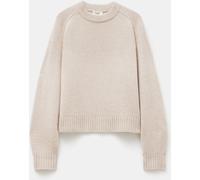 Hush Hush Cream Nina Merino Wool Cropped Jumper