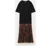 Hush Hush Esme Manches courtes Plissé Mi-long Robe animal L Regular (EU 44-46)