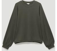 Hush Hush Green Elodie Puff Detail Cuff Cotton Top