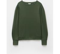 Hush Hush Green Emily Puff Sleeve Jersey Top