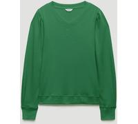 Hush Hush Green Emily V-Neck Puff Sleeve Top