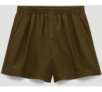 Hush Hush Green Luce Linen Pull On Shorts Green XS (EU 32-34)