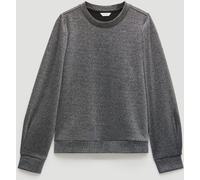 Hush Hush Grey Emily Sparkle Puff Sleeve Jersey Top