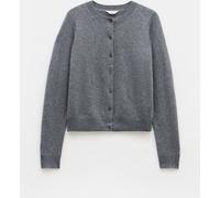 Hush Hush Grey Slim Daphne Cashmere Button Through Cardigan