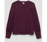 Hush Hush Maroon Emily Gingham Puff Sleeve Blouse