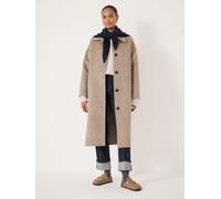 Hush Hush Natural Edie Pure Wool Double Faced Coat