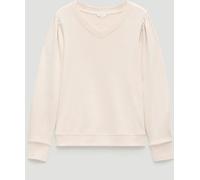 Hush Hush Natural Emily V-Neck Puff Sleeve Top