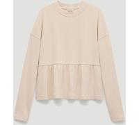 Hush Hush Natural Sana Peplum Jersey Top