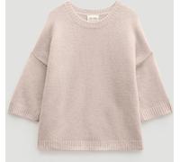 Hush Hush Natural Short Sleeve Chunky Cashmere T-Shirt