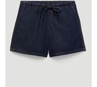 Hush Hush Navy Blue Betty Denim Pull On Shorts Navy Blue EU 46 (UK 18)