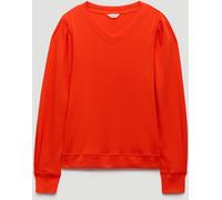 Hush Hush Orange Emily V-Neck Puff Sleeve Top