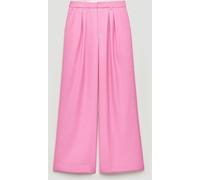 Hush Hush Pink Lya Wool Blend Wide Leg Trousers