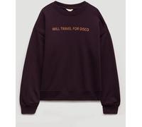 Hush Hush Plum Purple Disco Graphic Sweatshirt