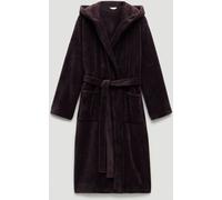 Hush Hush Purple Fluffy Hooded Dressing Gown Purple Medium-Large