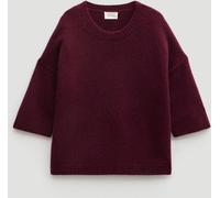 Hush Hush Purple Short Sleeve Chunky Cashmere T-Shirt
